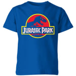 Jurassic Park Logo Kids' T-Shirt - Blue - 3-4 Years - Blue