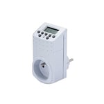 Programmateur digital avec prise FR - 140 programmes - 2000W - Blanc - Chacon