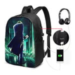 Lawenp The Joker Laptop Backpack- with USB Charging Port/Stylish Casual Waterproof Backpacks Fits Most 17/15.6 Inch Laptops and Tablets/for Work Travel School