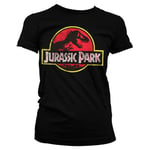 Jurassic Park Distressed Logo Girly Tee, T-Shirt