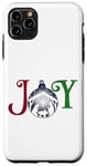 Coque pour iPhone 11 Pro Max Crèche de Noël Joie Jésus Mangeoire Chrétienne