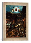 Kunst für Alle 'Image encadrée de Hieronymus Bosch Le Monde Tribunal, Pression dans la Main de Haute qualité Art Cadre de Photos, 30 x 40 cm, Argent Raya