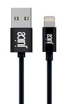 Juice DISCONTINUED Apple Lightning Cable 3m Round Black,iPhone 14, Max, Pro, Plus, iPhone 13, Max, Pro and Mini, iPhone 12, Max, Pro and Mini, iphone 11, Pro, X, Xr, iPhone 8, 7, 6, SE, 5, iPad,