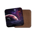 Mug & Coaster Set - Moon Planet Alien Space Solar System Stars Galaxy Gift #8079
