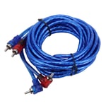 Tangyongjiao 4.5m Car Auto PU Wrapped Audio Stereo Cable OFC 2RCA to 2RCA Jack Audio Cable Male to Male RCA Aux Cable