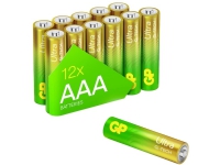GP-batterier AAA-batteri Ultra Alkaline Mangan 1,5 V 12 st