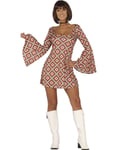 70'S Disco Girl Rutig Kostymklänning