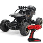 GRTVF 1:14 Professional Remote Control Car Four-Wheel Drive Off-Road Truck 2.4GHz High Speed Racing Buggy Bigfoot RTR Monster Vehicle Kids' Best Christmas Birthday Gifts (Color : Black)