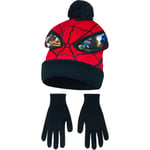 Marvel Ultimate Spider-man Childrens Boys Mask Winter Hat And Ha