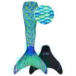 XTREM Toys and Sports - FIN FUN Mermaid Merm aiden s Original Gr. L, Aussie Green