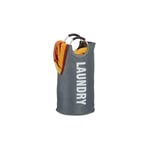 Hopfällbar tvättkorg med handtag