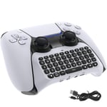 Wireless Keyboard for Sony PS5 Controller, Bluetooth 3.0 Mini Built in Speaker
