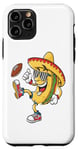 Coque pour iPhone 11 Pro Taco Football Fiesta Cinco De Mayo Motif Jour de Jeu Amusant