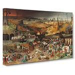 The Triumph Of Death By Pieter Bruegel The Elder Canvas Print for Living Room Bedroom Home Office Décor, Wall Art Picture Ready to Hang, 30 x 20 Inch (76 x 50 cm)
