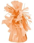 Ballongvikt i Folie med Fransar - Ljus Orange