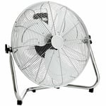 18" Chrome High Velocity Electric Cooling Fan 3 Speed Free Standing Gym Fan New