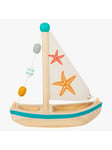 Small Foot - Bath Toy Wooden Sailboat Starfish