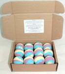 Bath Bombs Galactic Fizz Rainbow 12 x 65g Colour Changing 65g apple raspberry