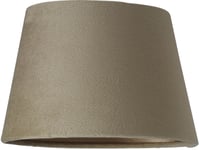 Sammet Lampskärm Oval 20,5cm Nougat