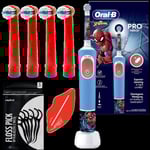Elektrisk tandborste - Oral-B - Vitality Pro 103 - Spiderman - 2 borstlägen - Tillbehör ingår