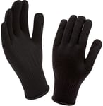 SEALSKINZ Merino Gloves Liner, One Size, Black