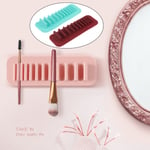Toothbrush Towel Cosmetic Makeup Brush Holder Organizer Air Dryi Wine Red