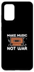 Coque pour Galaxy S20+ Funny Make Music Not War Producteur de bande sonore Ingénieurs audio