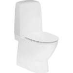 Ifö Spira Art toilet, uden skyllekant, rengøringsvenlig, hvid