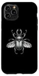 Coque pour iPhone 11 Pro Conception artistique d’insectes coléoptères pour hommes et
