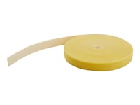 Startech.Com 50Ft Hook And Loop Roll, Cut-To-Size Reusable Cable Ties, Bulk Industrial Wire Fastener Tape/Adjustable Fabric Wraps Yellow/Resuable Self Gripping Cable Management Straps - Adjustable Loop Ties (Hklp50yw) - Kardborrefäste - 15.24 M - Gu
