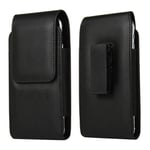 DFV mobile - Holster Case with Magnetic Closure and Belt Clip swivel 360 for BlackBerry KEY2 (2018) - Black