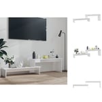 TV-bänkar - Living TV-bänk vit högglans 180x30x43 cm konstruerat trä