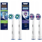 4x Têtes de brosse à dents Oral-b Cross Action EB50AB + 3d White