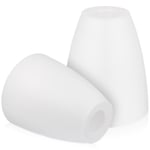 2 st lampskärmar ersättning små lampskärmar öppning bordslampskärmar skrivbordslampskärmar [DB] Vit White 10X10X11.5CM