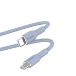 PURO ICON mjuk kabel - USB-C till Lightning-kabel MFi 1,5 m (pulverblå)