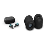 Bang & Olufsen Beoplay EX - High-end Wireless Bluetooth Noise Cancelling Earphones & COMPLY Sport Pro B&O Earbud Tips - Medium x 3