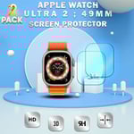 2-Pack APPLE WATCH ULTRA 2 49MM Skärmskydd - Skyddsfilm i 3D – Super Kvalitet