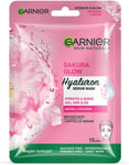 Garnier Skin Naturals, Sakura White, Face Serum Sheet Mask (Pink), 32G