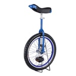 Large 20"/24" Adult's Unicycle for Big Kids/Female/Male, 16"/18" Wheel Kid's Unicycle for 7-12 Years Old Child/Boys/Girls, (Color : BLUE, Size : 20 INCH WHEEL)