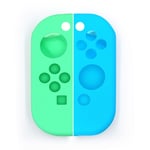 Switch Joycon Poignée Étui En Silicone Nintendo Switch Étui En Silicone Housse De Protection-Gns Animal Crossing (Gauche Vert Et Droit Bleu)-Joy358