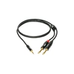 Klotz KY5 MiniLink Pro y-cable Minijack- 2 x jack 3m