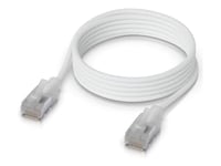 Ubiquiti Unifi - Patch-Kabel - Rj-45 (Hane) Till Rj-45 (Hane) - 1 M - 3 Mm - Skärmad - Cat 6A - Startad, Inomhus - Vit