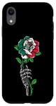 Coque pour iPhone XR Rose mexicaine avec squelette drapeau mexicain racines Souvenir mexicain