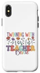 iPhone X/XS Twinning with my teacher bestie Flower Matching teachers Case