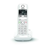 Gigaset AS690 - Téléphone fixe sans fil avec grand écran rétroéclairé pour un affichage ultra lisible, fonction blocage d'appels - Blanc [Version Française]