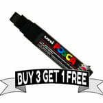 Posca Marker Pen Pc-17k Black Broad Chisel Tip 15mm Line Buy 3 Get 1 Free