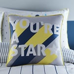 Appletree Kids - You're a Star - 100% Cotton Filled Cushion - 43 x 43cm in Navy