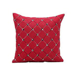 jieGorge Home Sofa Bed Decor Plaids Throw Pillow Case Square Cushion Cover RD, Pillow Case for Easter Day (Red)