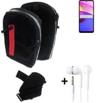 Shoulder bag / holster + earphones for Lenovo K14 Plus Belt Pouch Case