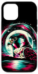 iPhone 14 Pro Colorful Peregrine Falcon Bird Spirit Animal Illustration Case